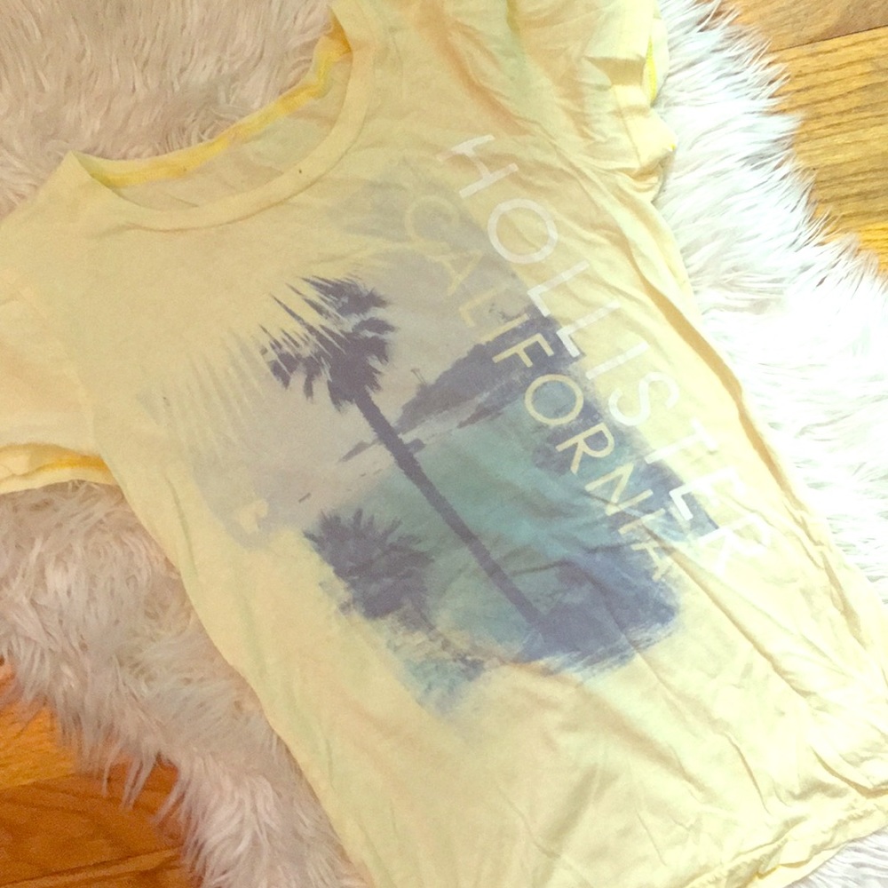 Pastel Yellow Hollister Tee